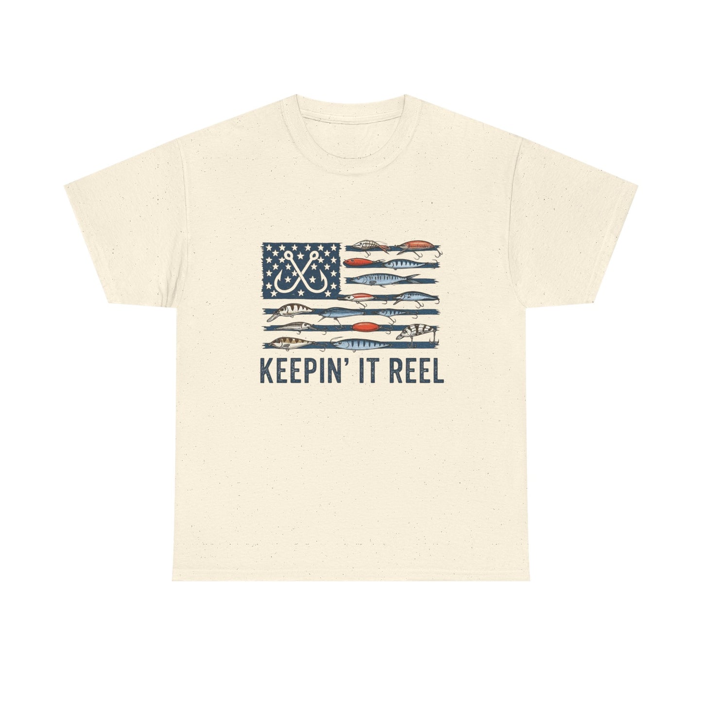 Keeping It Reel Fishing Graphic T Shirt Unisex Heavy Cotton Tee Gift
