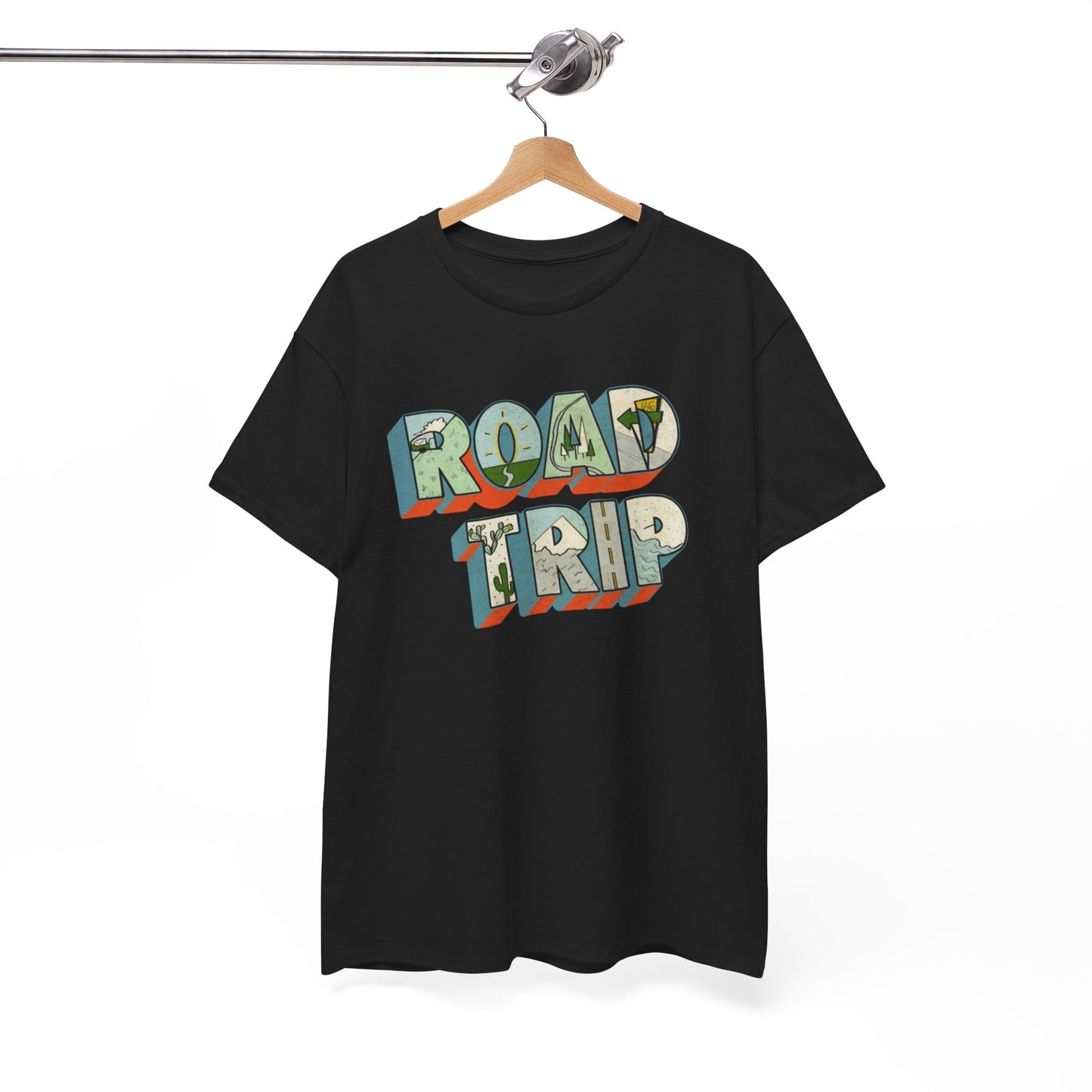 Road Trip Graphic T Shirt NEW ADULT Unisex Heavy Cotton Tee