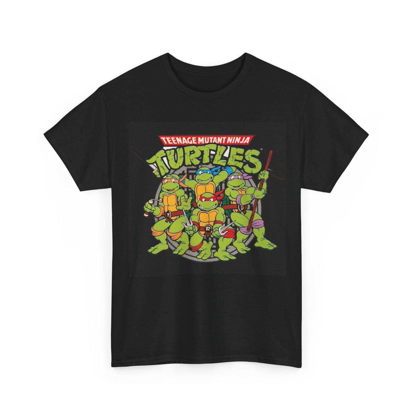 Ninja turtles T-shirt vintage 90s retro design karate Unisex Heavy Cotton Tee