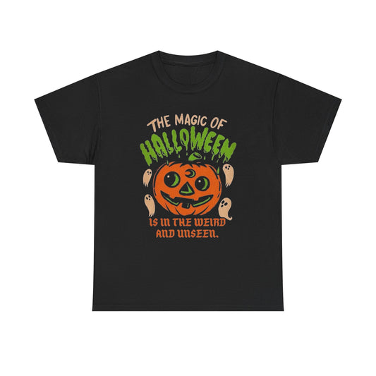 The Magic Of Halloween Graphic T Shirt Unisex Heavy Cotton Tee