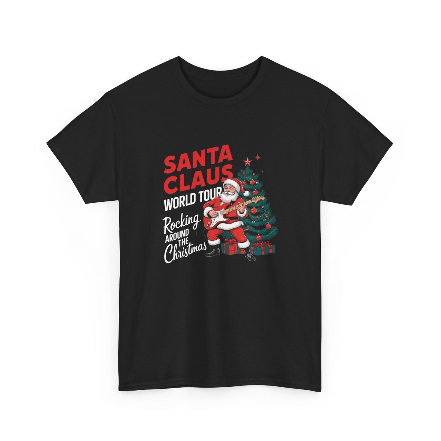 Santa Clause World Tour Graphic T Shirt NEW Unisex Heavy Cotton Tee