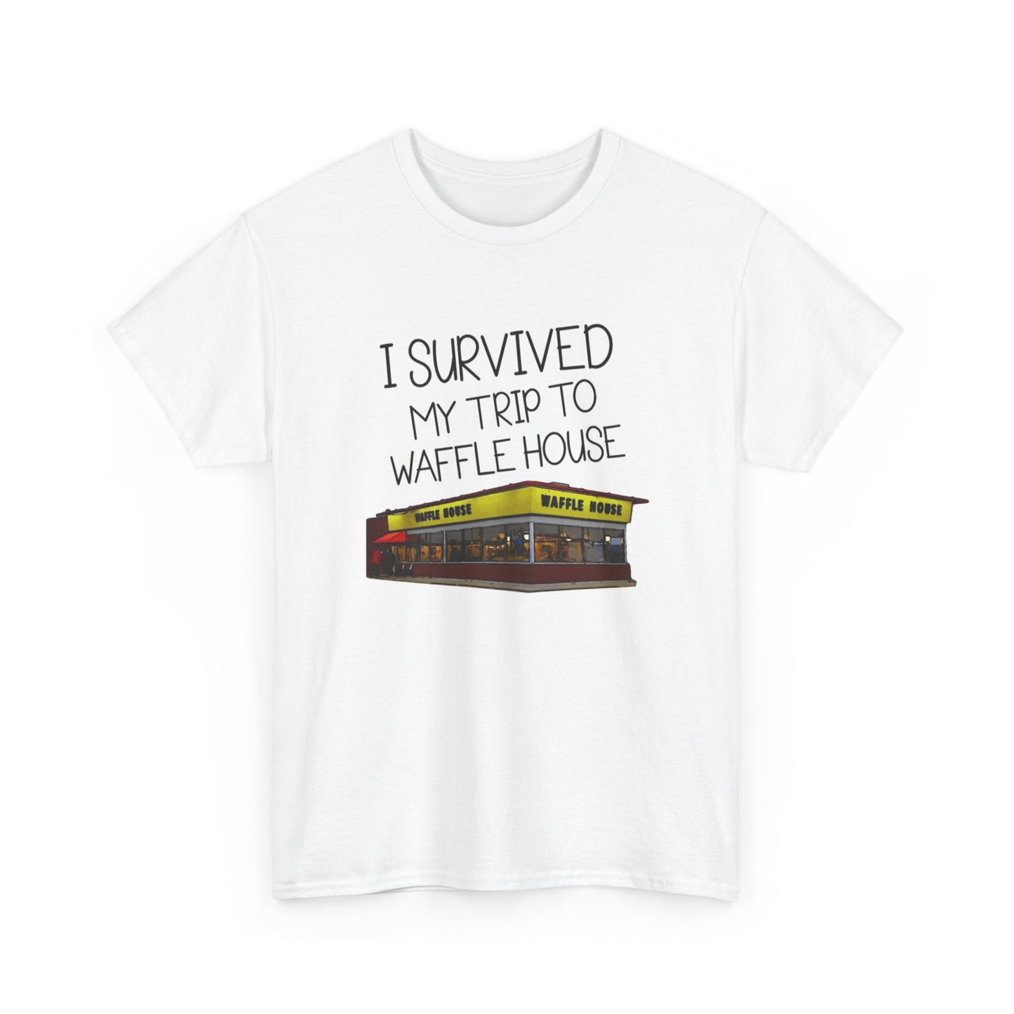 Funny Waffle House Graphic T Shirt Adult NEW Unisex Heavy Cotton Tee