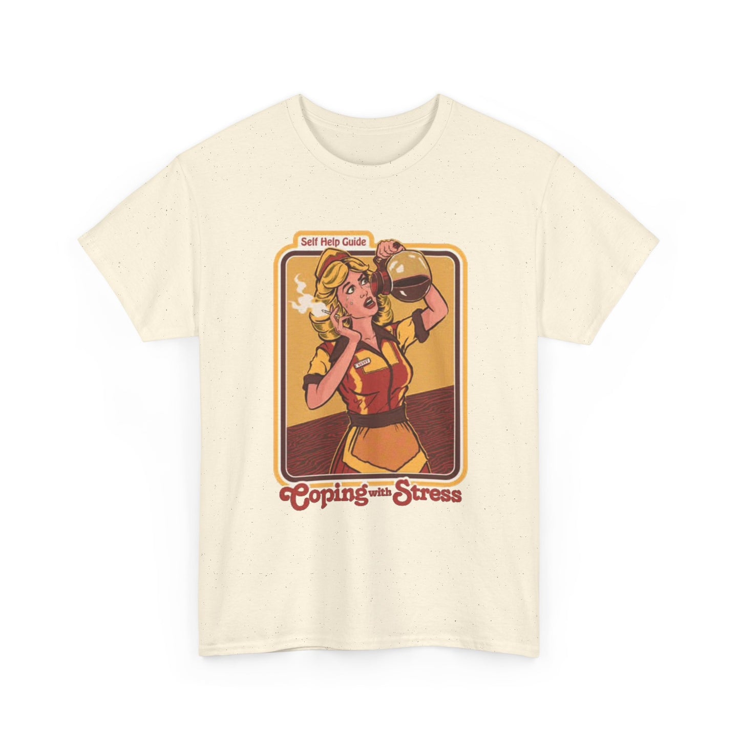 Coping With Stress Funny Graphic T Shirt NEW Unisex Heavy Cotton Tee
