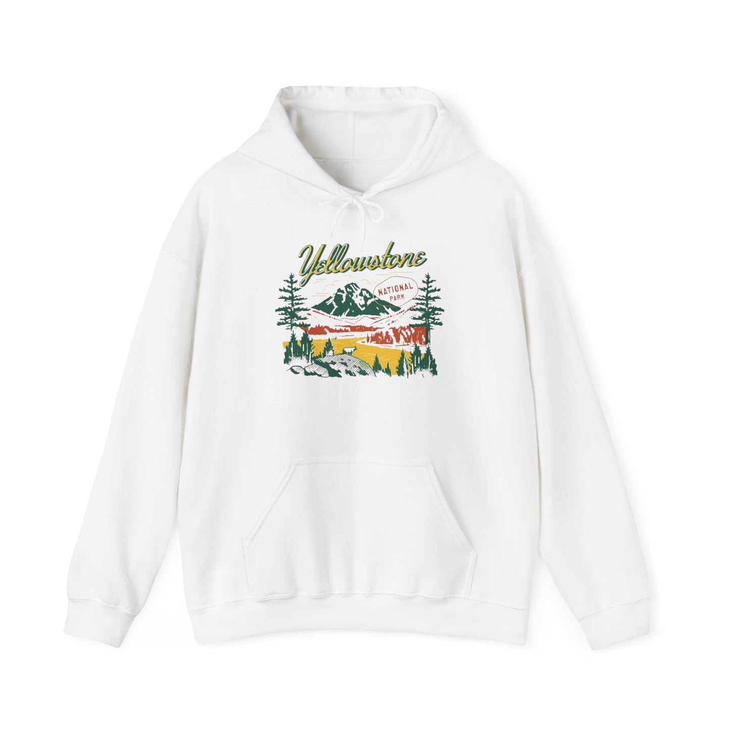 Yellowstone Retro Graphic Hoodie Unisex Heavy Blend™ Hooded Sweatshirt