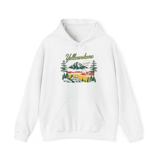 Yellowstone Retro Graphic Hoodie Unisex Heavy Blend™ Hooded Sweatshirt