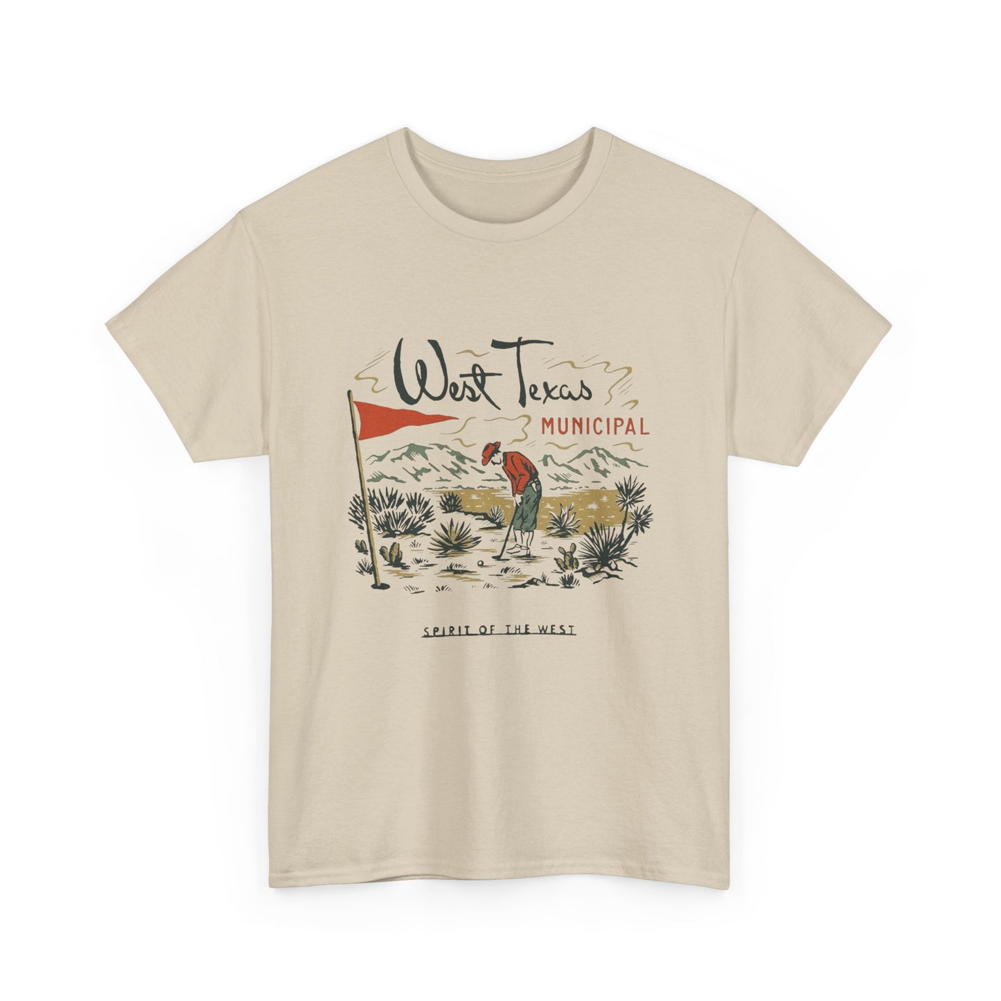 Spirit Of The West Graphic T Shirt Unisex Heavy Cotton Tee