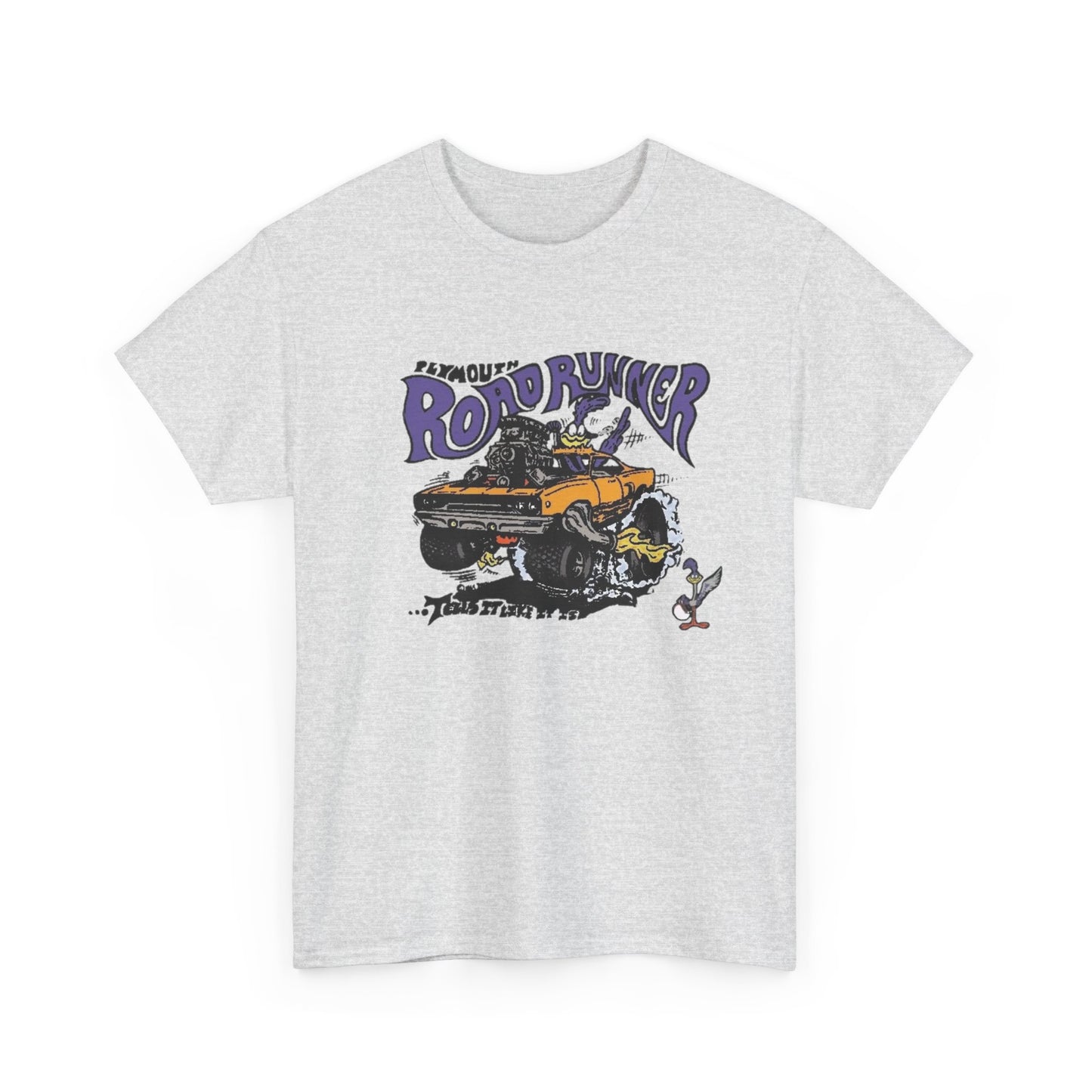Vintage Roadrunner HEMI Muscle Graphic T Shirt NEW Unisex Heavy Cotton Tee