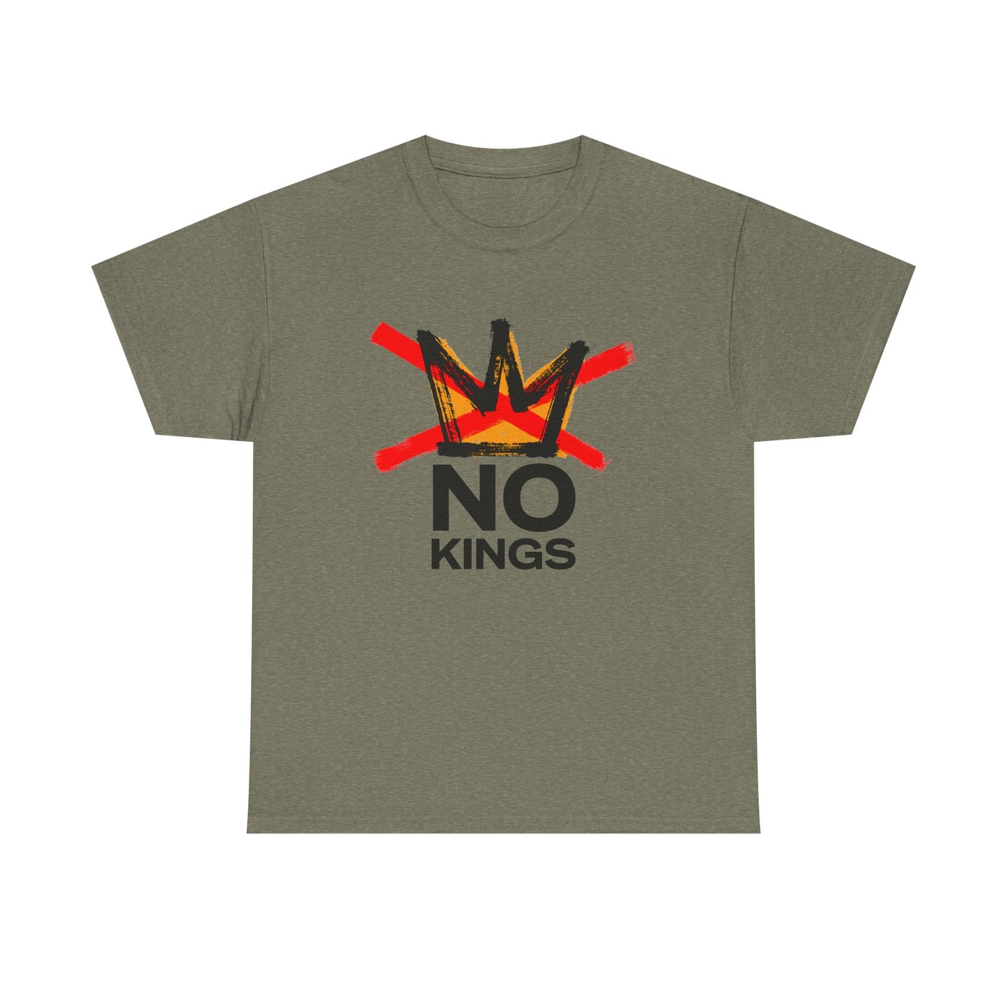 No Kings Graphic T Shirt Protest Resist BLM Support Unisex Heavy Cotton Tee
