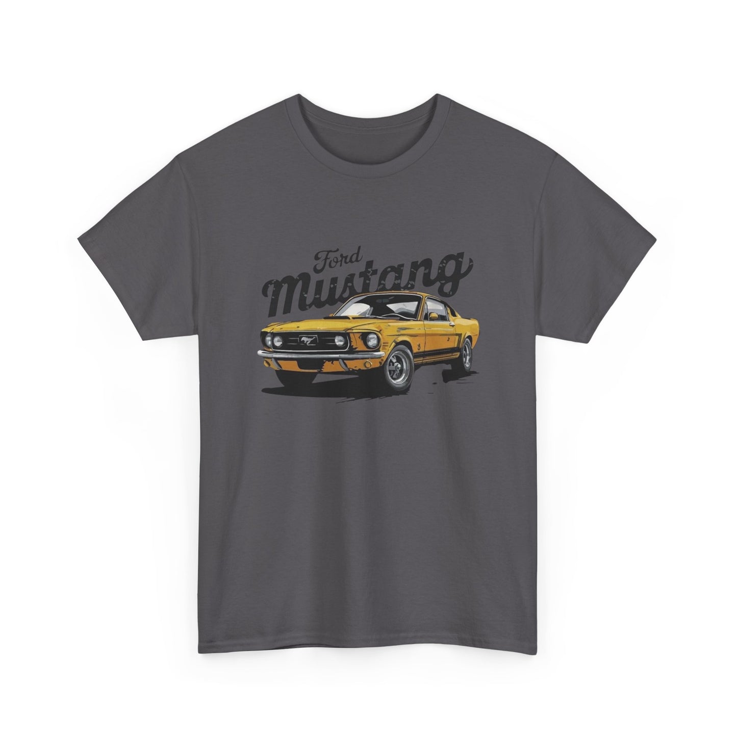 Mustang Retro Graphic T Shirt Unisex Heavy Cotton Tee