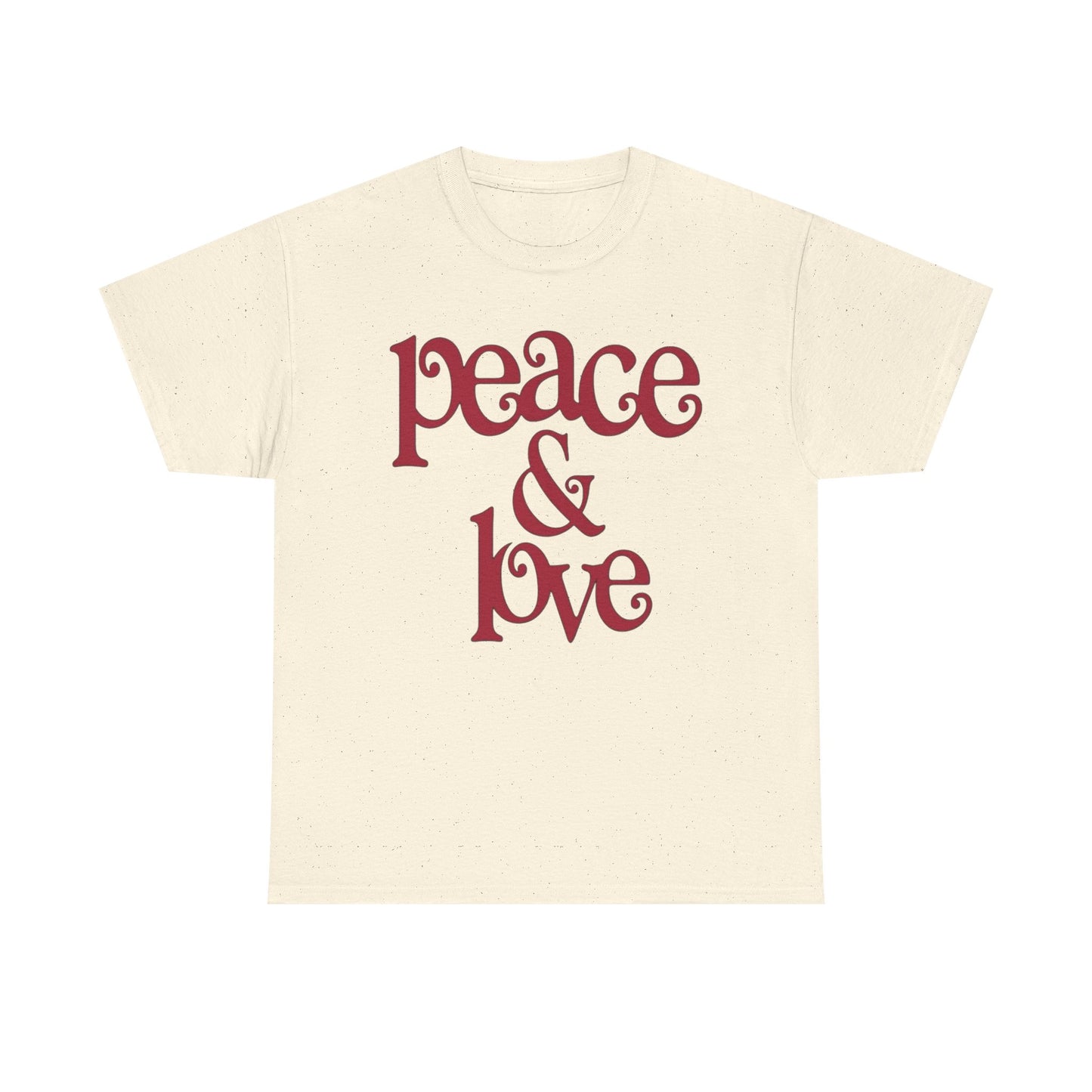 Peace And Love Retro Graphic T Shirt Adult NEW