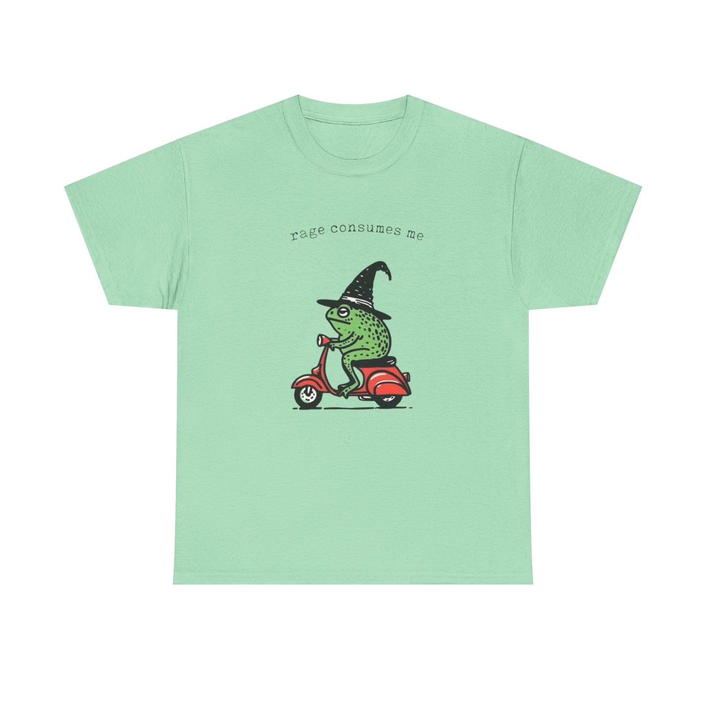 Rage Consumes Me Hilarious Frog Graphic T Shirt NEW Heavy Cotton Tee
