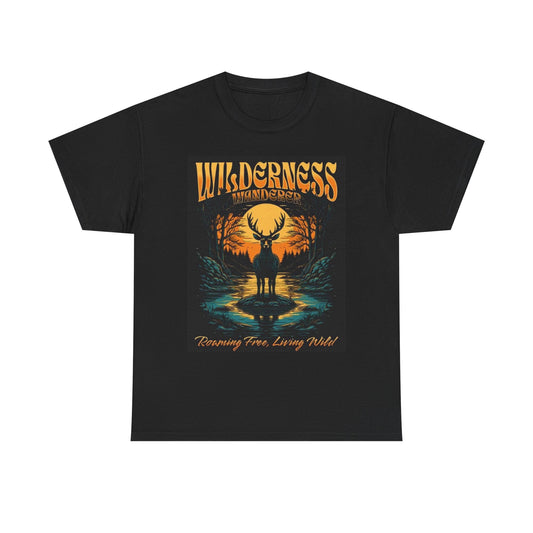 Wilderness Wander Graphic T Shirt Street Wear Apparel Unisex Heavy Cotton Tee