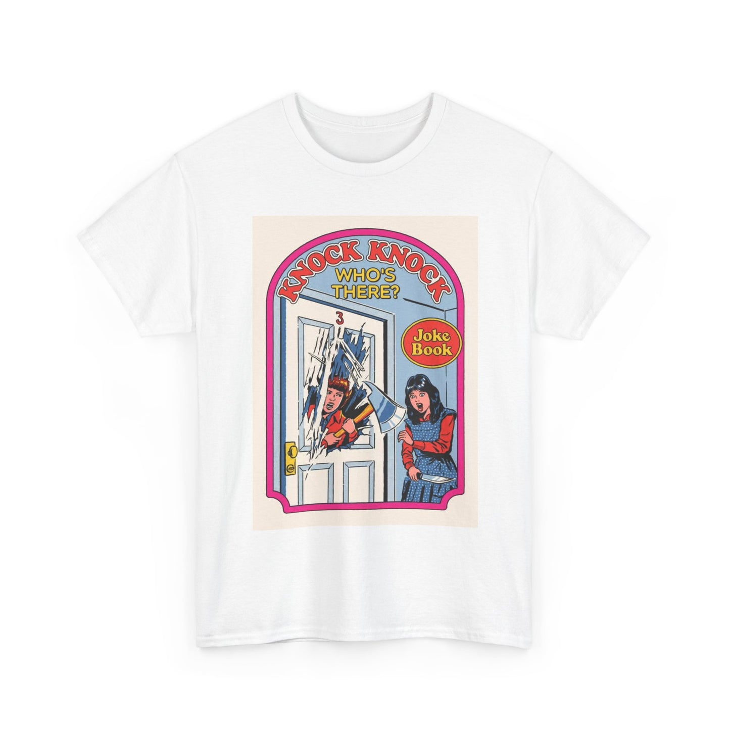Joke Book Tshirt Funny Graphic Retro 80s Unisex Heavy Cotton Tee