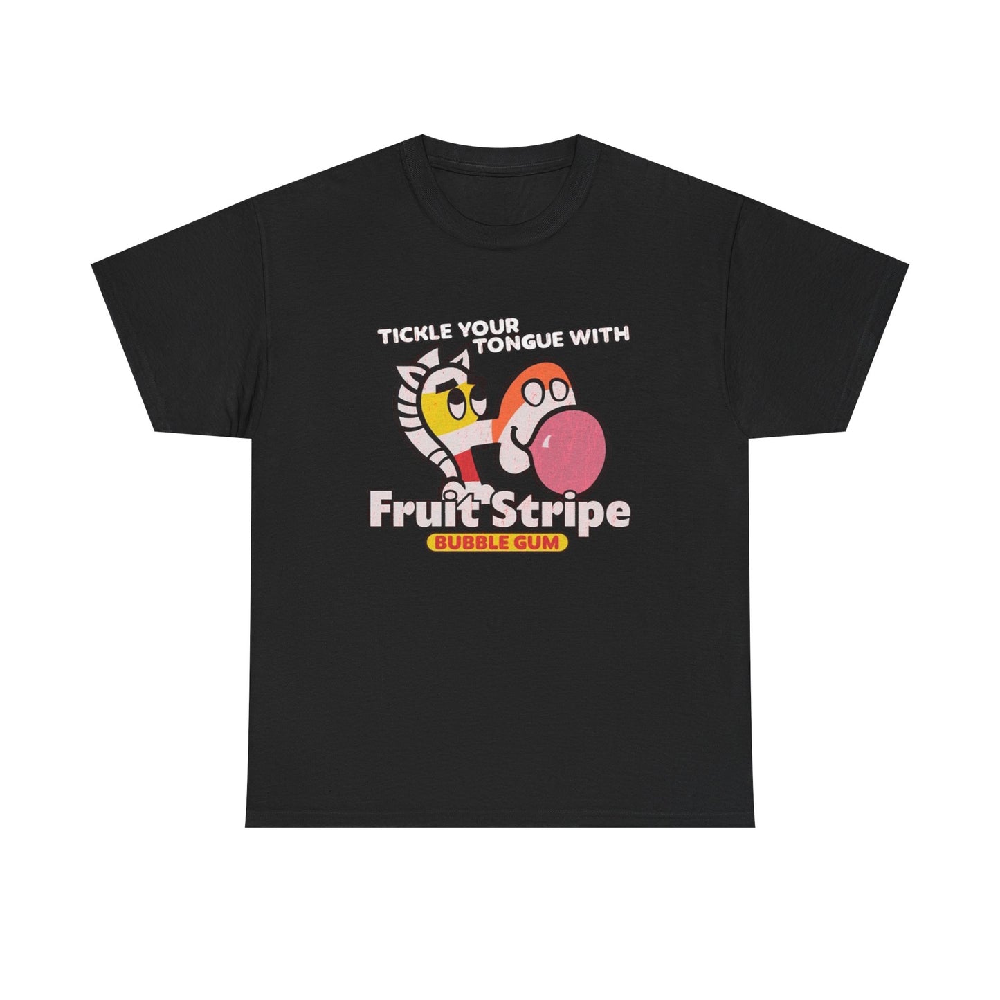 Fruit Stripe Graphic T Shirt Vintage 90s Nostalgia Unisex Heavy Cotton Tee