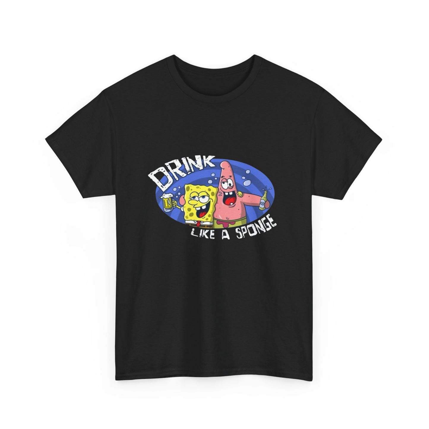 Drink Like A Sponge Funny Graphic T Shirt NEW ADULT Tee