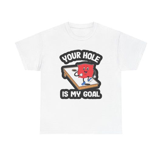 Cornhole Funny Graphic T Shirt Summer Beer Party Unisex Heavy Cotton Tee