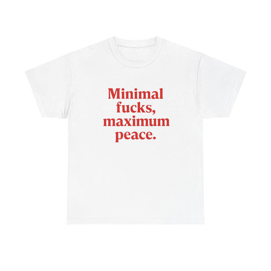 Maximum Peace Graphic T Shirt NEW ADULT Unisex Heavy Cotton Tee