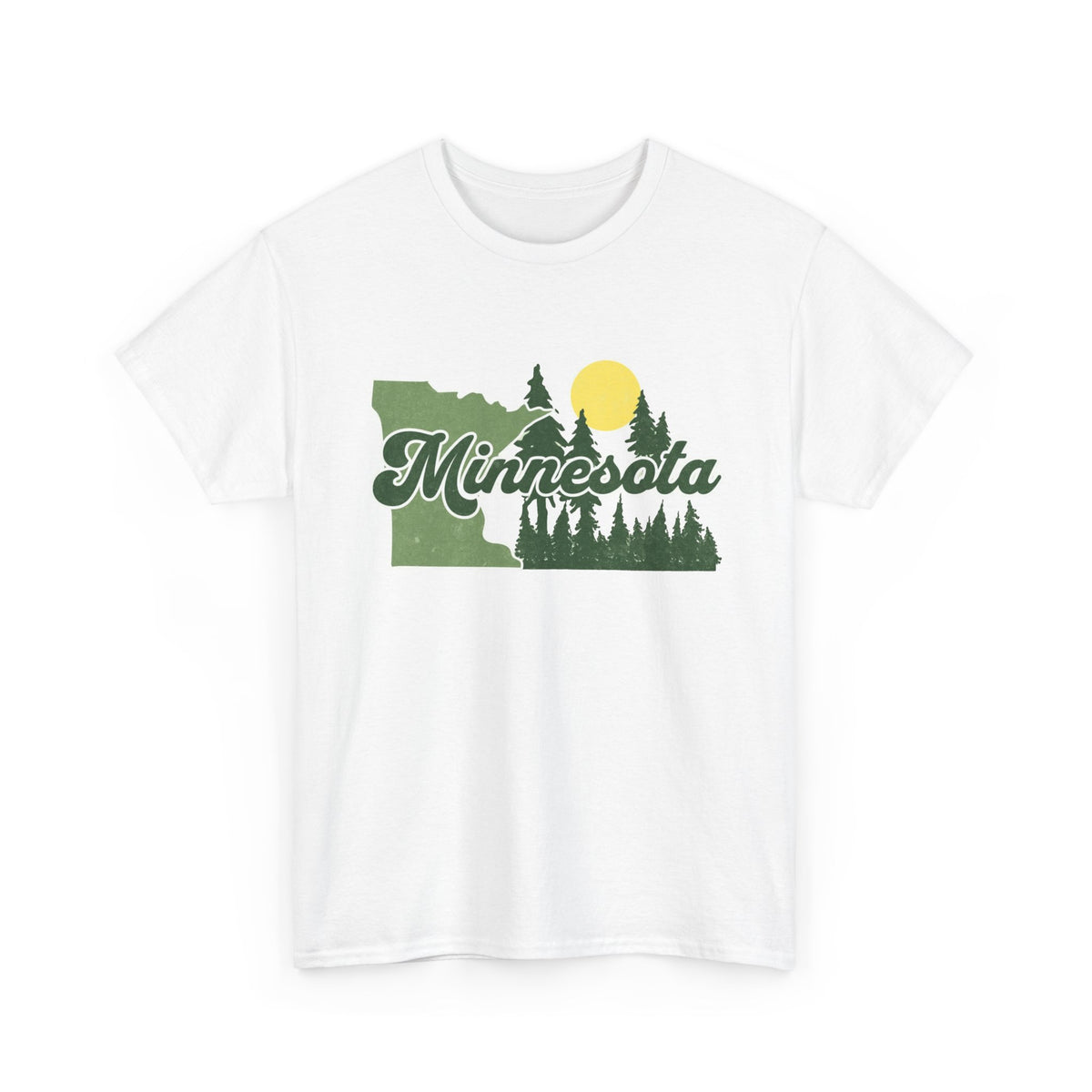Minnesota Forrest Graphic T Shirt Men's Heavy Cotton Tee