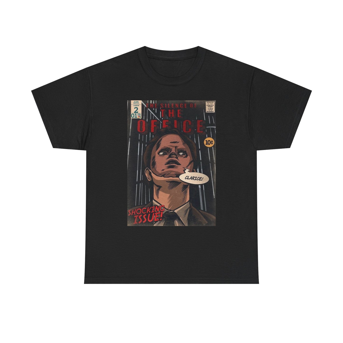 Silence Of The Office Graphic T Shirt Vintage Funny Retro Unisex Heavy Cotton