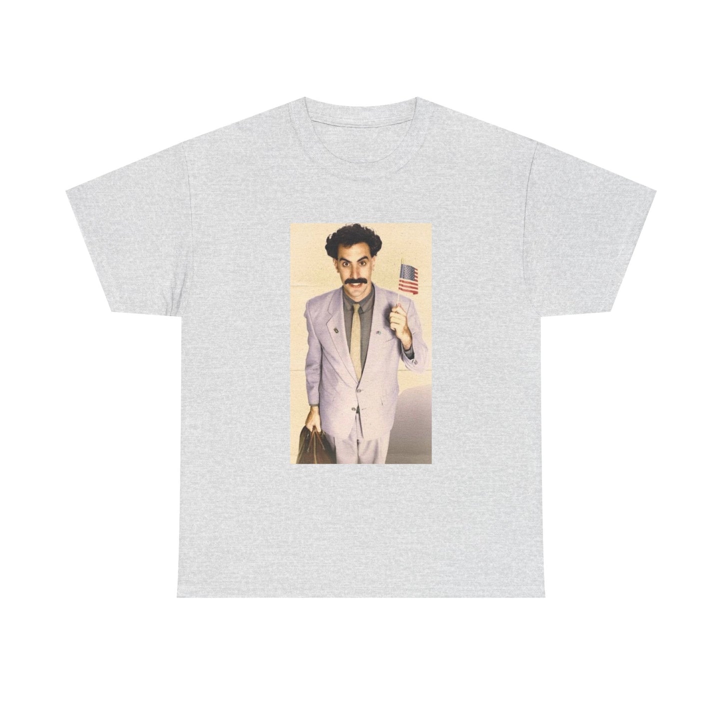 Borat Comes to America Tshirt Funny Comedy Movie Unisex Heavy Cotton Tee