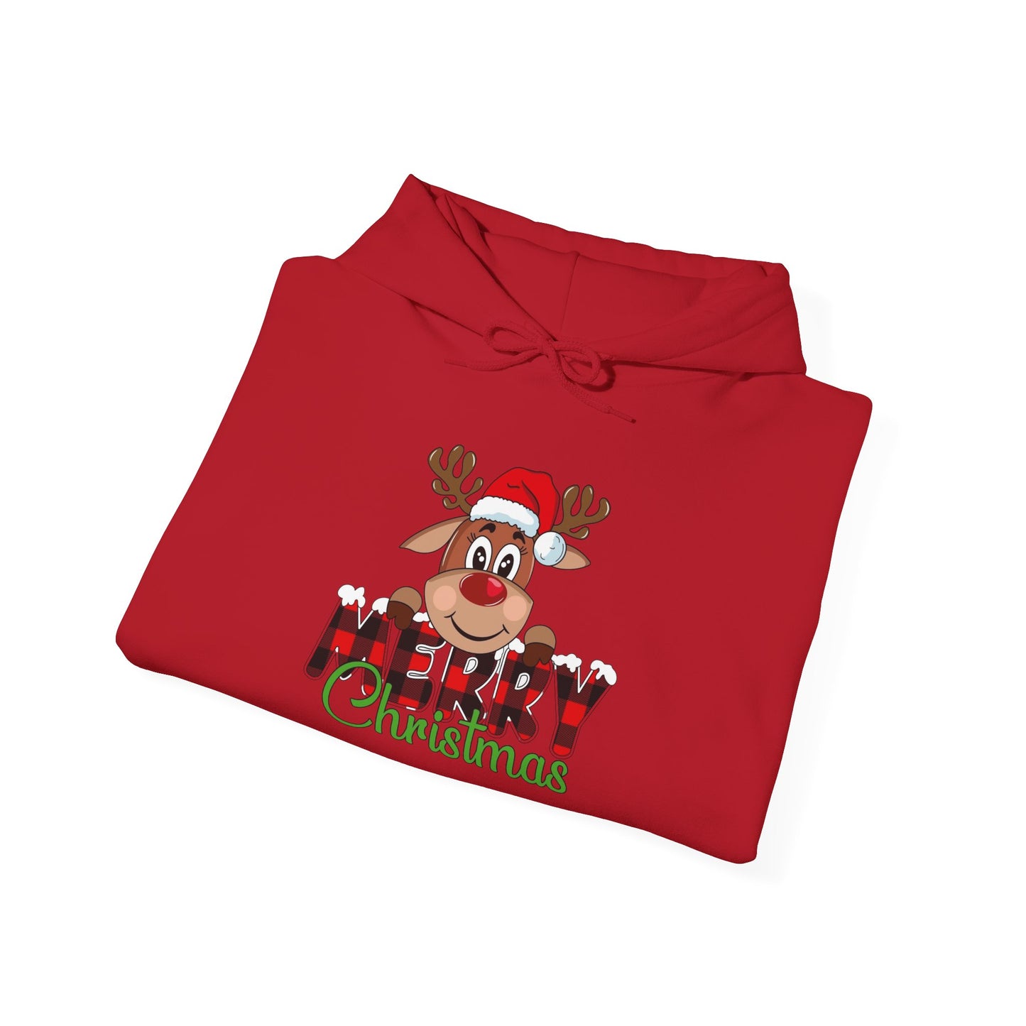 Merry Christmas Graphic Hoodie Unisex Heavy Blend™ Hooded Sweatshirt