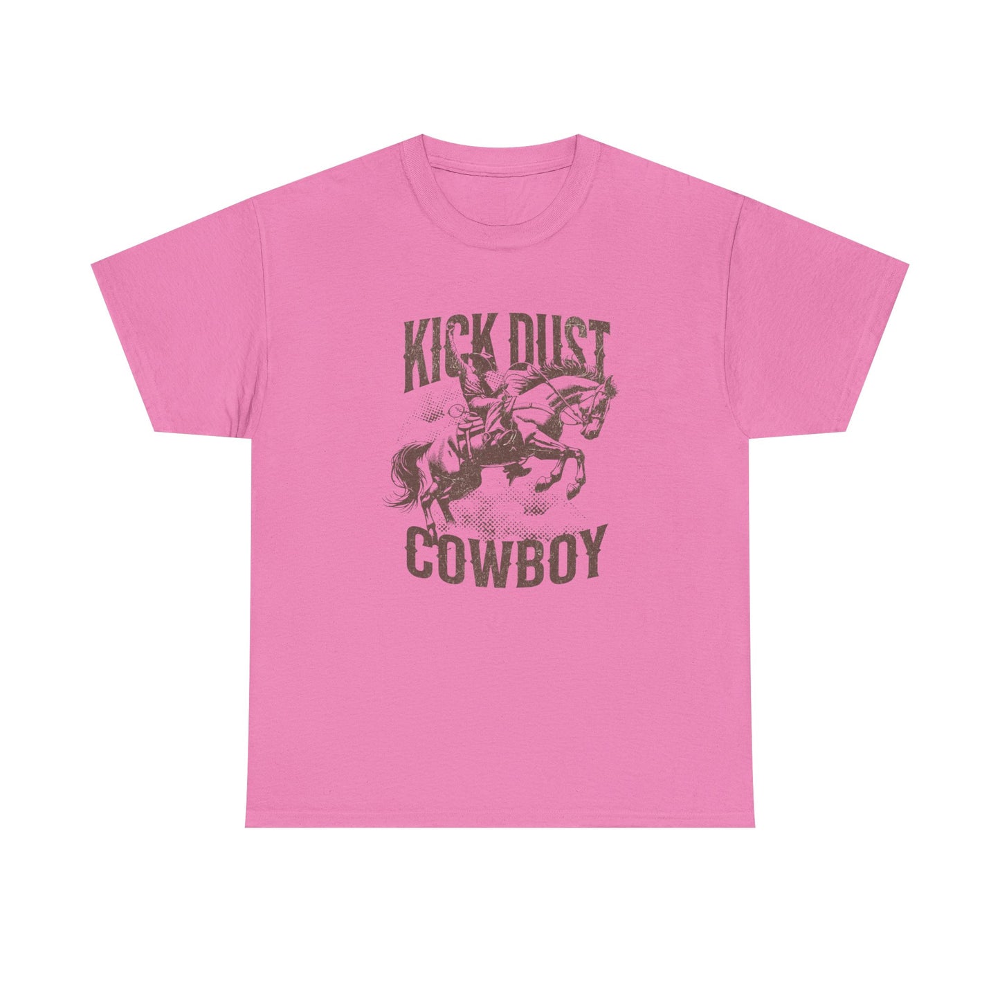 Kick Dust Cowboy Graphic T Shirt Womens Heavy Cotton Tee
