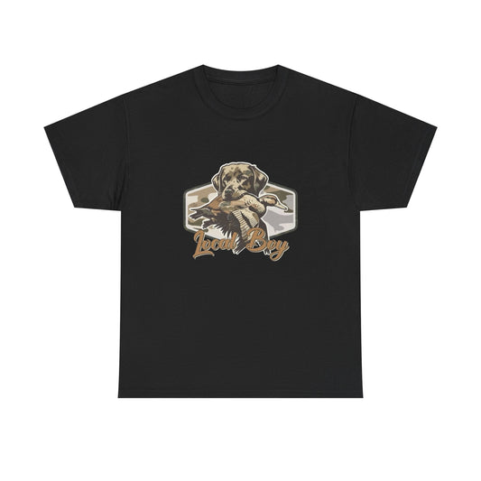 Local Boy Hunting Dog Graphic T Shirt Unisex Heavy Cotton Tee Gift