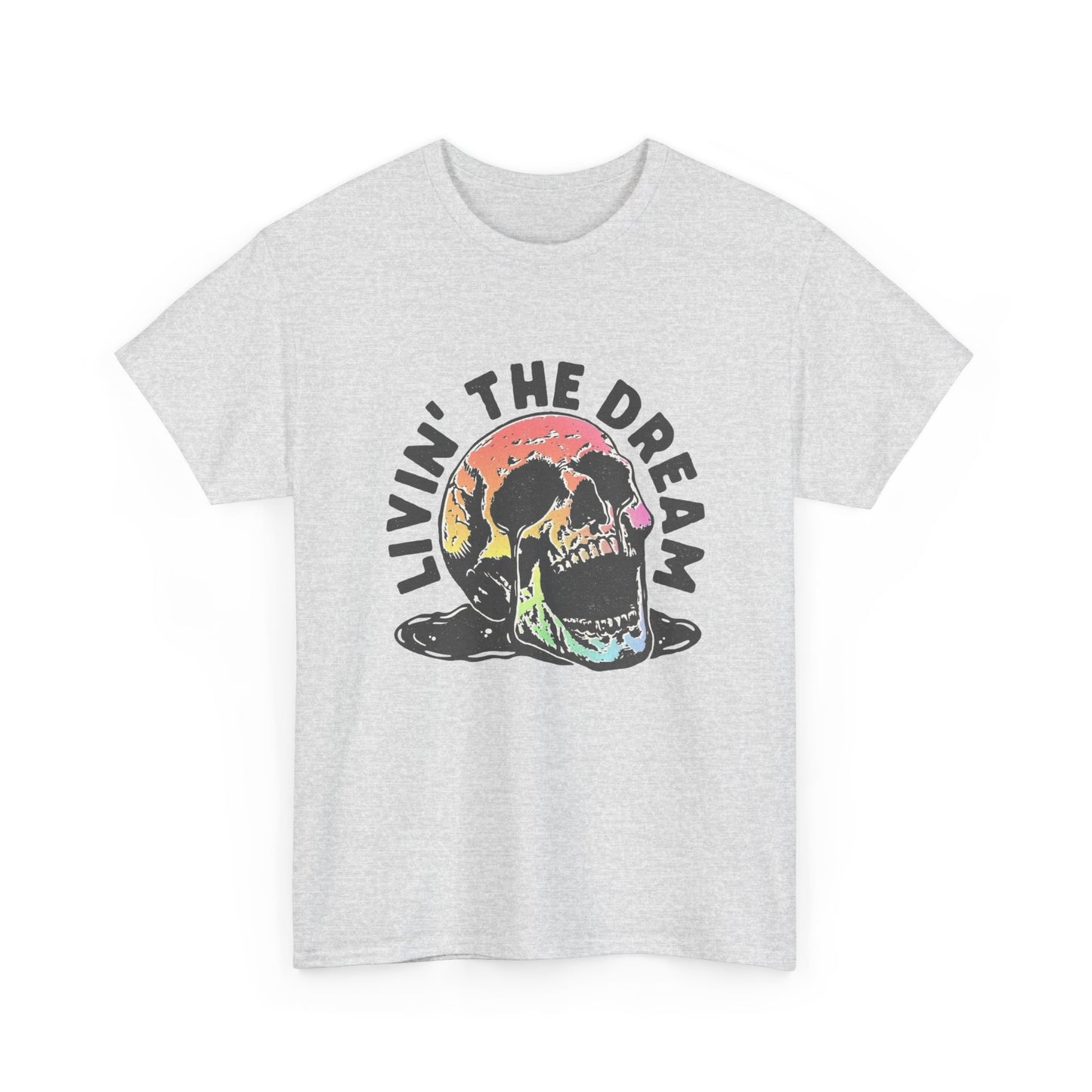 Living The Dream Graphic T Shirt ADULT NEW Heavy Cotton Tee