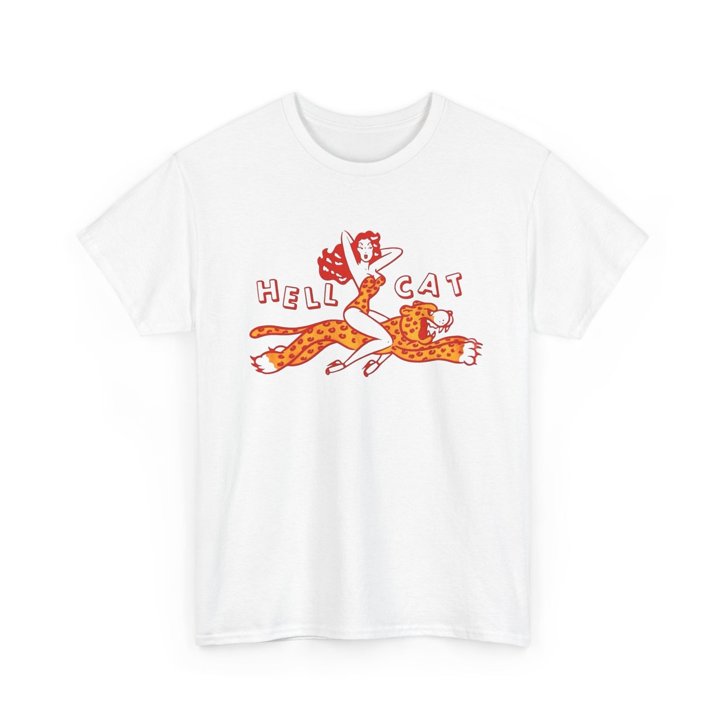 Hellcat Vintage Graphic T Shirt Unisex Heavy Cotton Tee NEW Gift