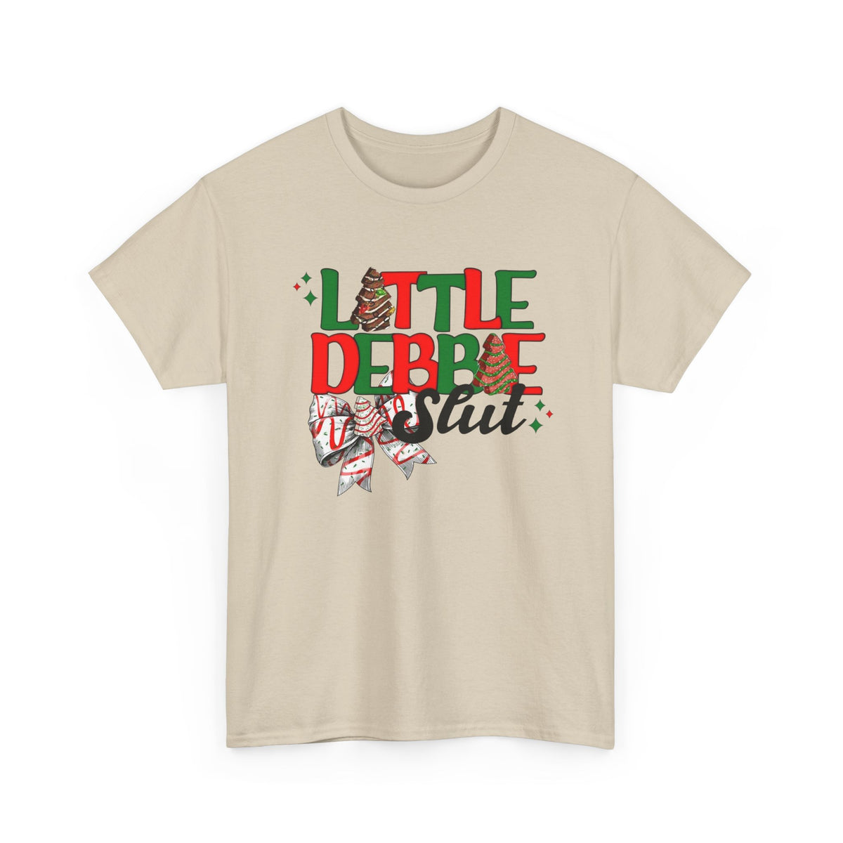 Little Debbie Slut Funny Christmas Graphic T Shirt Unisex NEW Heavy Cotton Tee