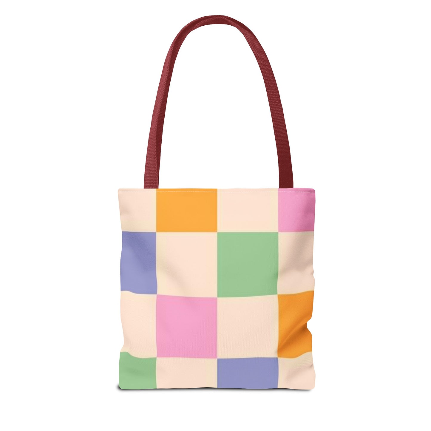 Pink Checkered All Over Print BRAND NEW Purse - Pocketbook - Travel Tote Bag