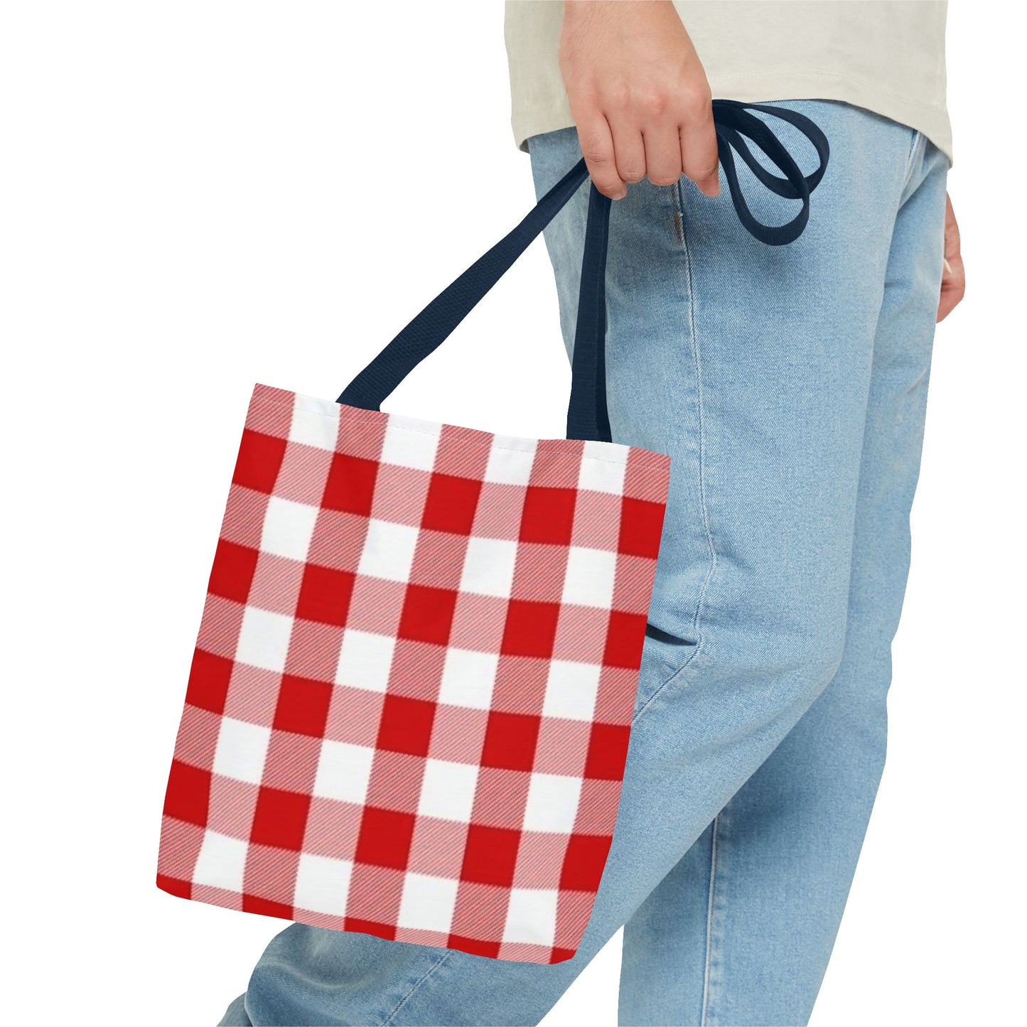 Red Checkered All Over Print BRAND NEW Purse - Pocketbook - Travel Tote Bag