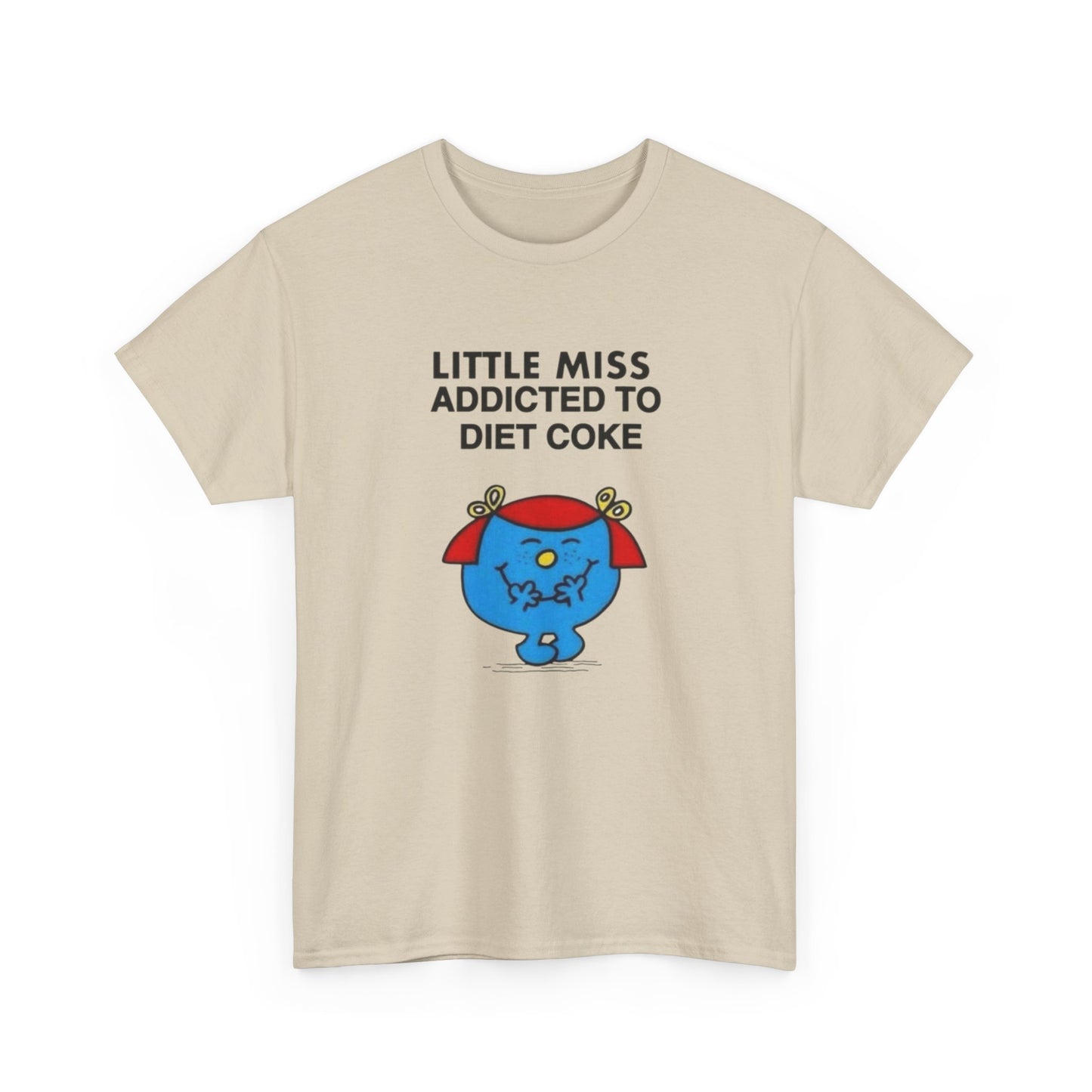 Little Miss Addicted To Diet Coke Graphic T Shirt Womens Heavy Cotton Tee