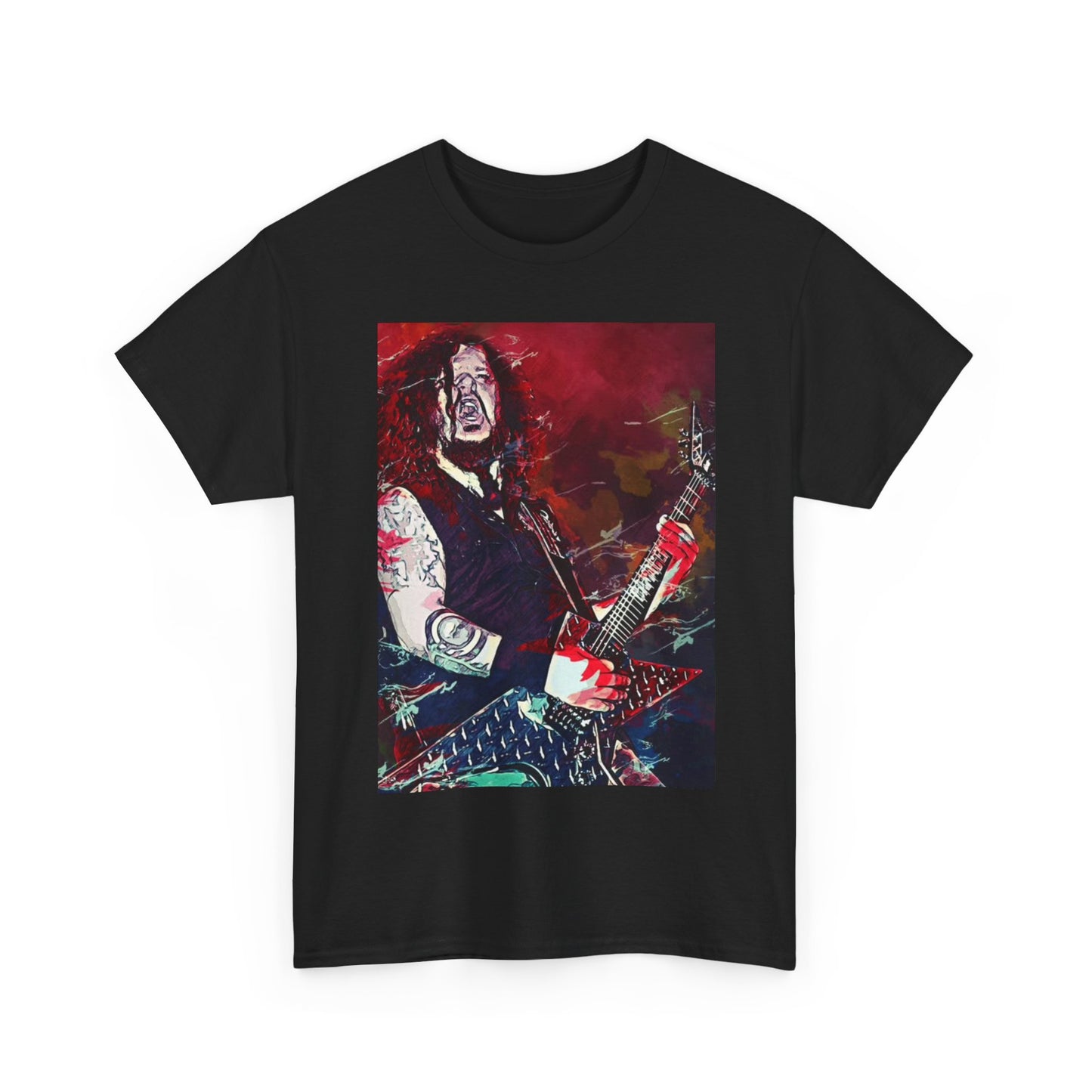 DimeBag Darrell Tshirt Retro Metal Tour Painting Unisex Heavy Cotton Tee