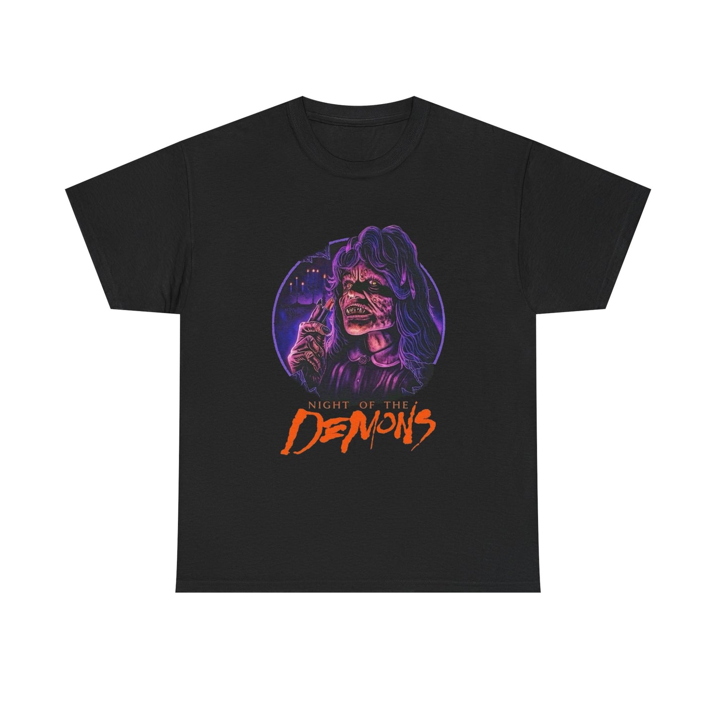 Night Of The Demons Graphic T Shirt Unisex Heavy Cotton Tee