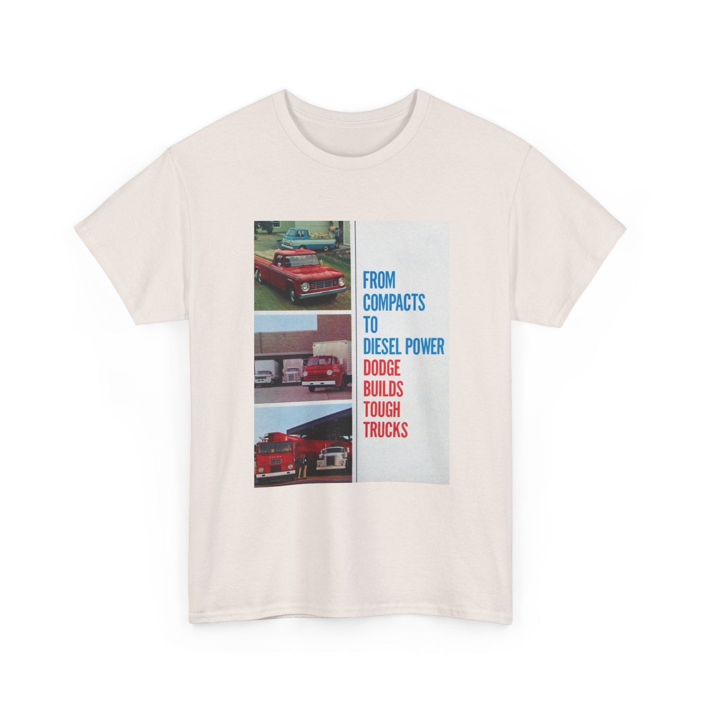 Dodge Trucks Tshirt Vintage Logo 90s Retro Mopar Unisex Heavy Cotton Tee Catalog