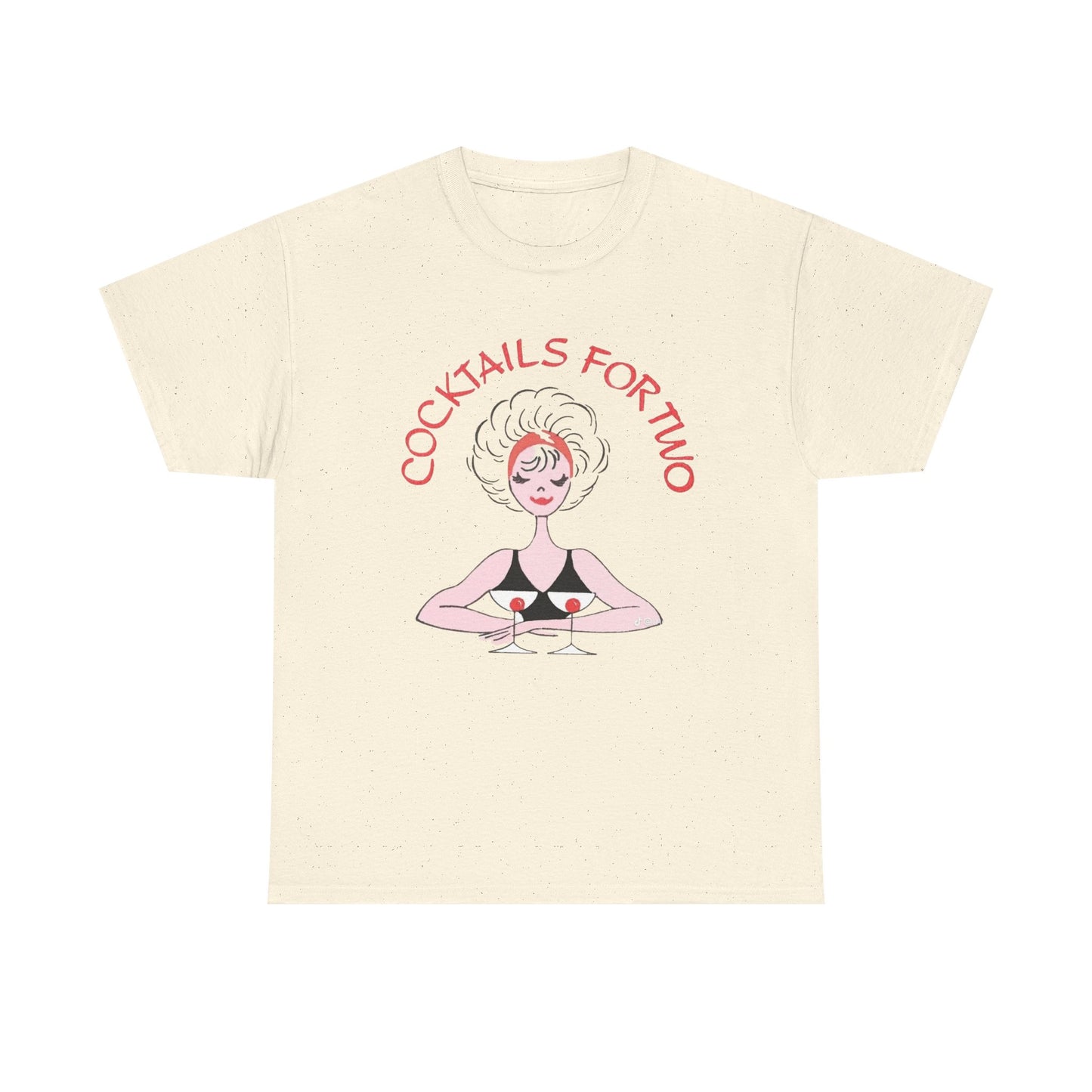 Cocktails For Two Graphic T Shirt NEW ADULT