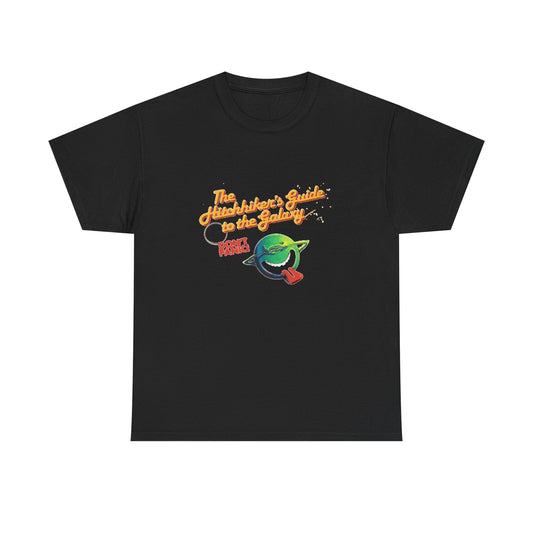 The Hitchhikers Guide To The Galaxy Graphic T Shirt NEW Unisex Heavy Cotton Tee