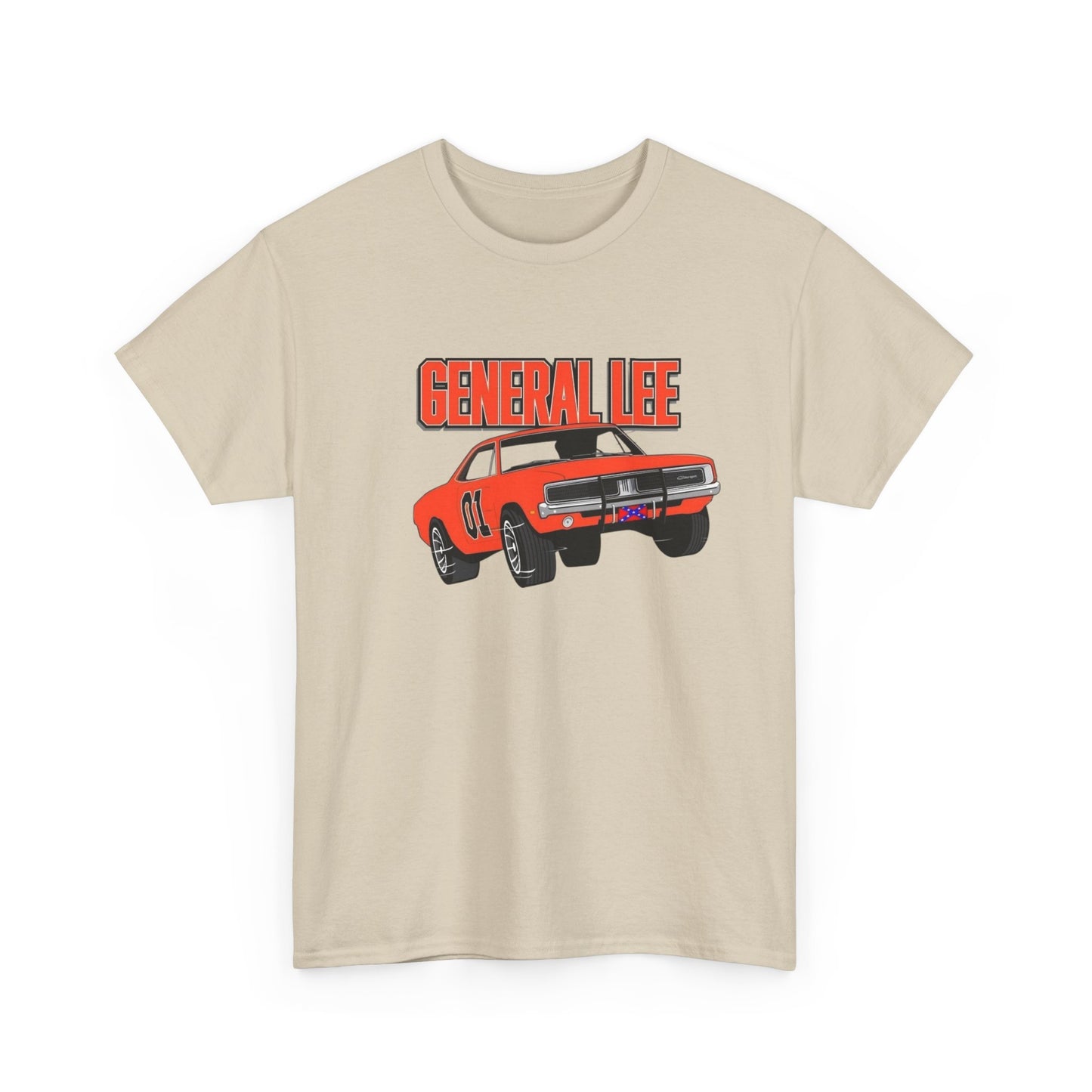 General Lee Charger Vintage Graphic T Shirt NEW ADULT