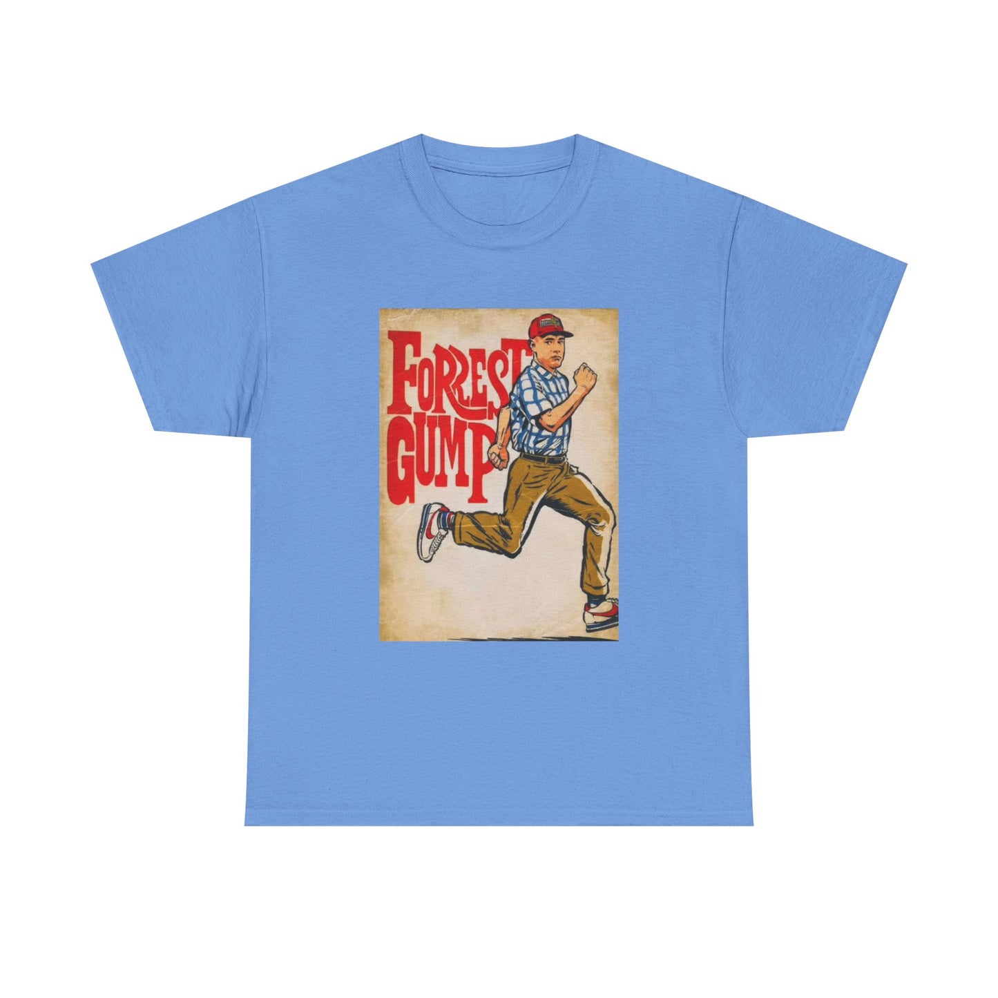 Forrest Gump Tshirt Vintage Retro Movie Poster Unisex Heavy Cotton Tee