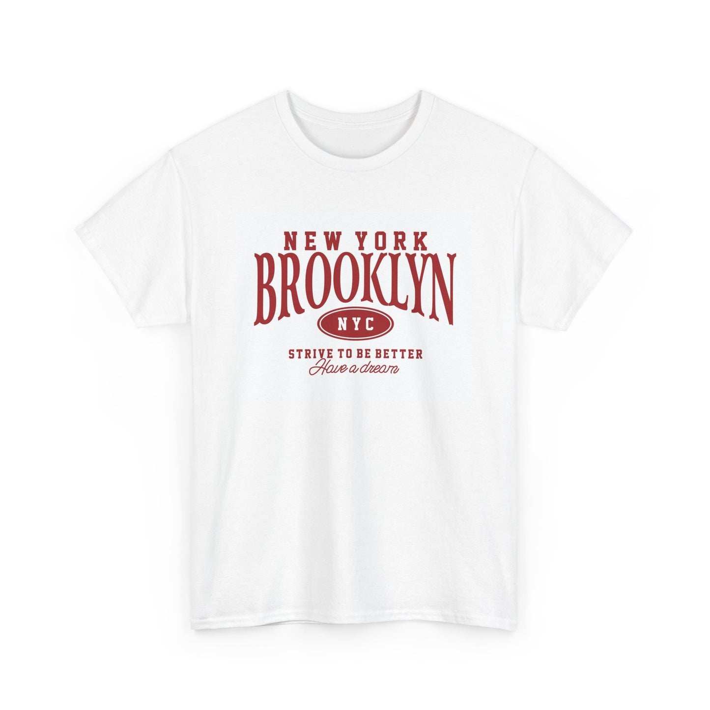 New York Brooklyn Graphic T Shirt Vintage Unisex Heavy Cotton Tee