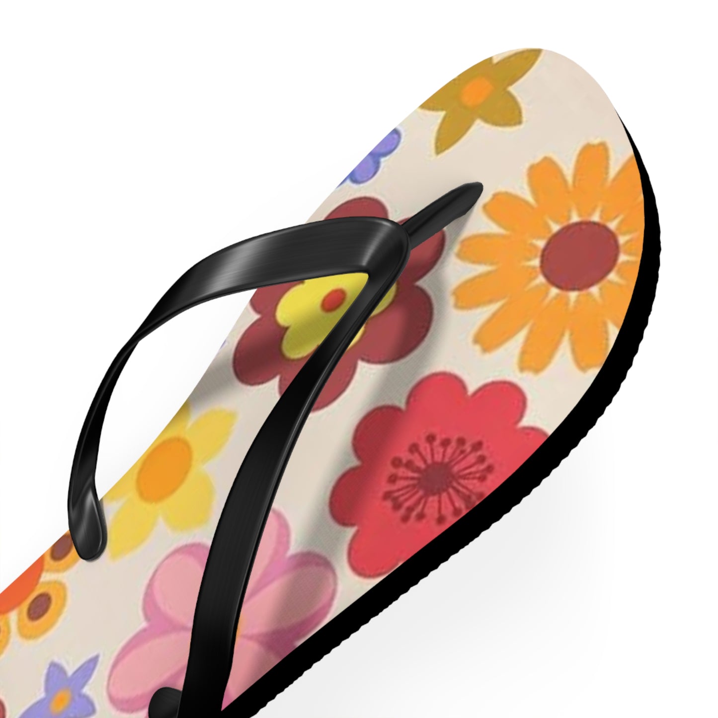 Waves And Sun Sandals Groovy Summer Flip Flops Slides BRAND NEW