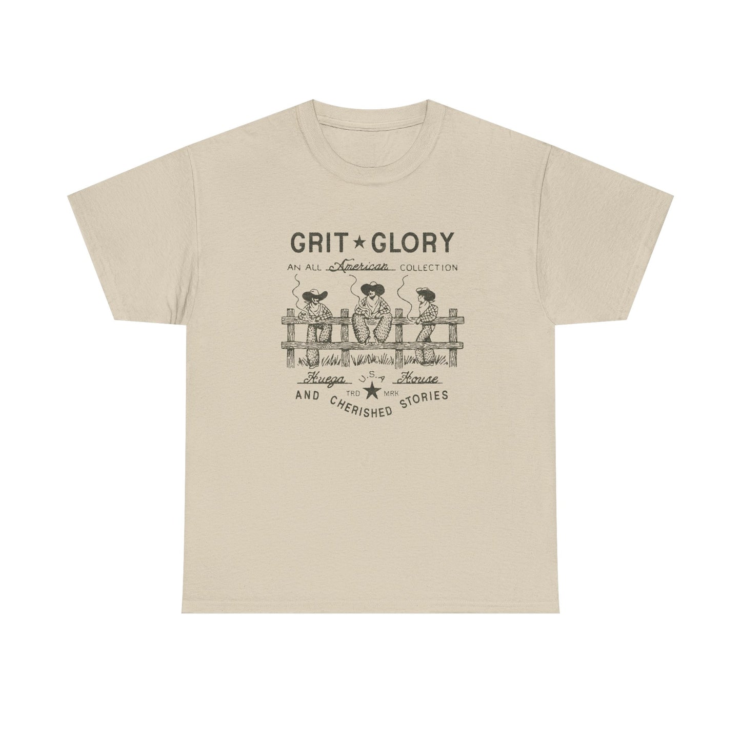 Grit And Glory Graphic T Shirt Unisex Heavy Cotton Tee