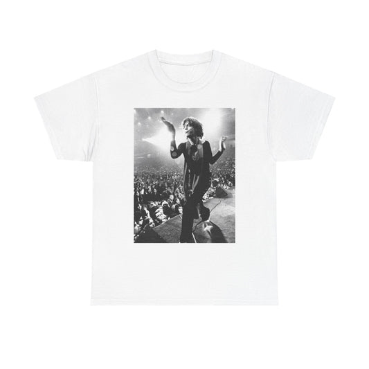 Rolling Stones Mick On Stage Graphic T Shirt Vintage Unisex Heavy Cotton Tee