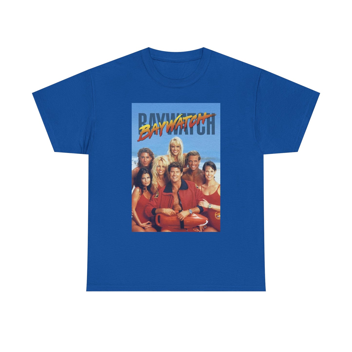 Baywatch 90s Retro T Shirt Graphic Unisex Heavy Cotton Tee NEW GIFT