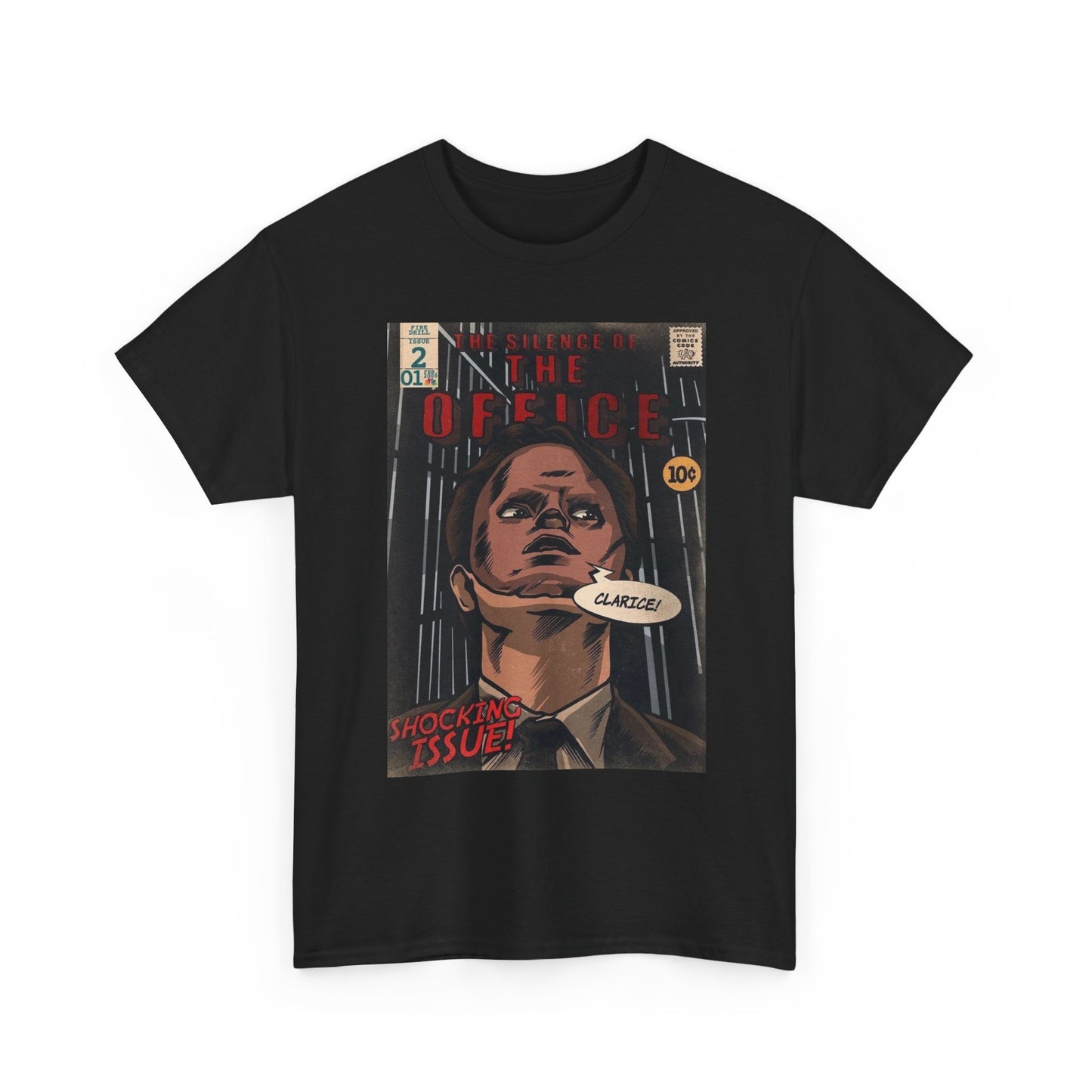 Silence Of The Office Graphic T Shirt Vintage Funny Retro Unisex Heavy Cotton