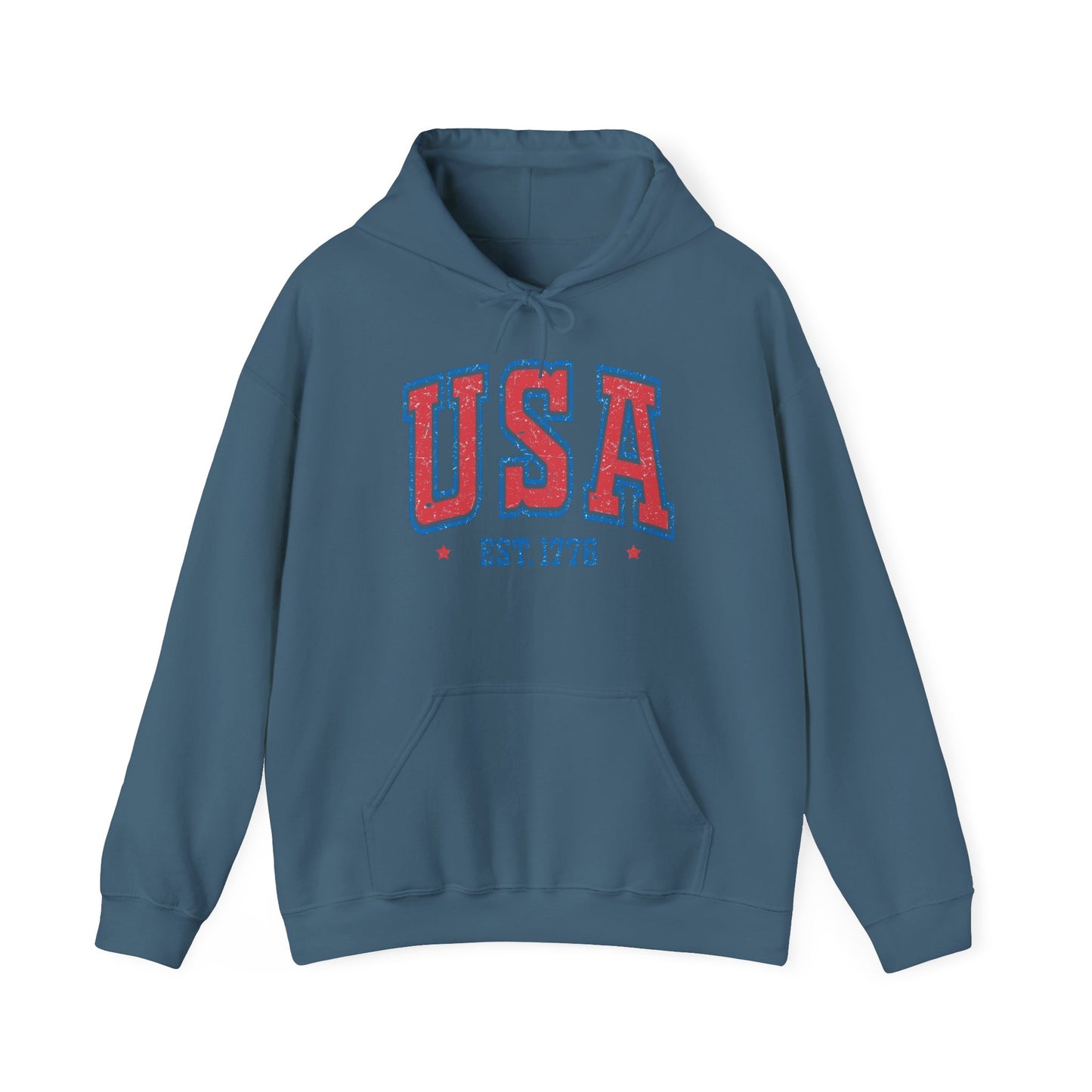 USA Est 1776 America Graphic Hoodie NEW Unisex Heavy Blend™ Hooded Sweatshirt