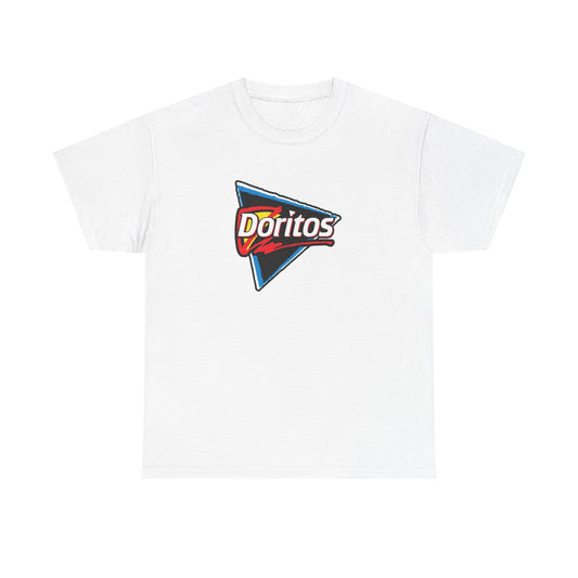 Doritos Tshirt Retro Logo Nostalgic 90s Classic Snack Foods Unisex Heavy Cotton