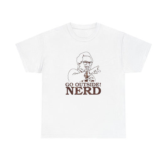 Go Outside Nerd Baby Billy Graphic T Shirt ADULT NEW Unisex Heavy Cotton Tee
