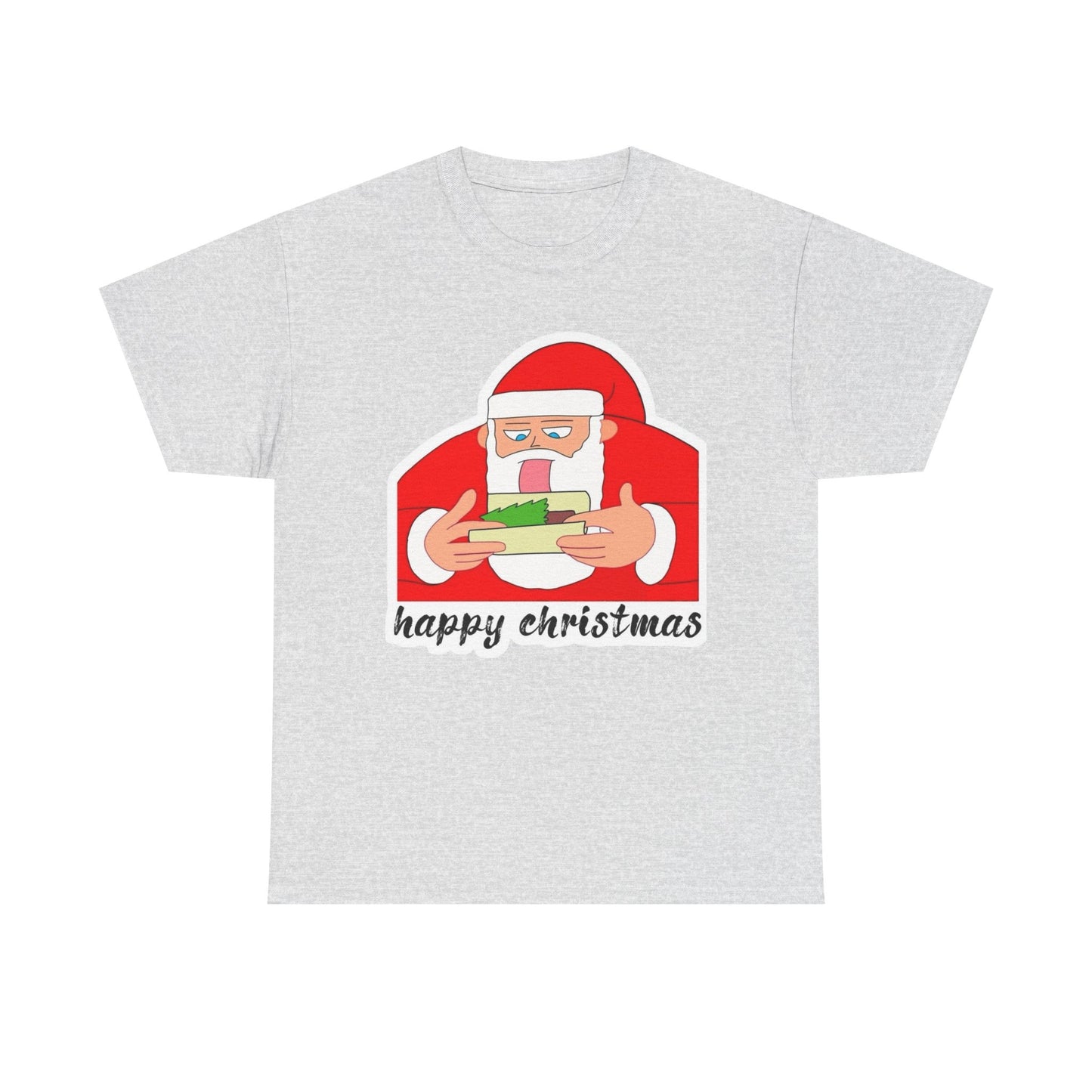 Happy Christmas Weed Funny Graphic T Shirt NEW ADULT TEE Cotton